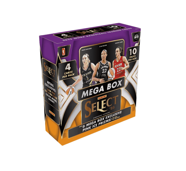 2025PaniniSelectWNBABasketballHobbyMegaBox_PinkIcePrizm_s_1 2025 Panini Select WNBA Basketball Hobby Mega 20-Box Case (Pink Ice Prizm's)