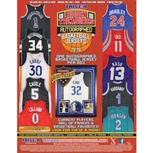 2026-bkb-jersey-ss 2026 TriStar Hidden Treasures Autographed Basketball Jersey Hobby 5-Box Case (Presell)
