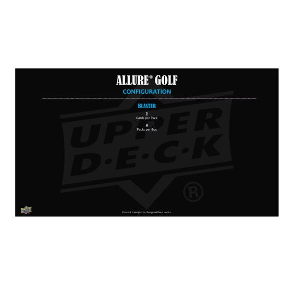 2026UpperDeckAllureGolfBlasterBox7 2026 Upper Deck Allure Golf Blaster 20-Box Case