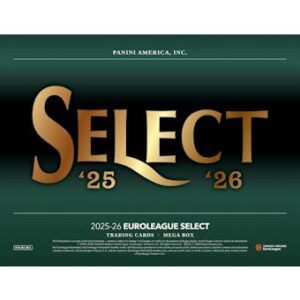 25-26selecteurobk_pis_megabox_-1 2025/26 Panini Select EuroLeague Basketball Mega Hobby 20-Box Case (Presell)