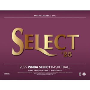 25selectwnba_hobbymega-1 2025 Panini Select WNBA Basketball Mega Hobby 20-Box Case (Presell)