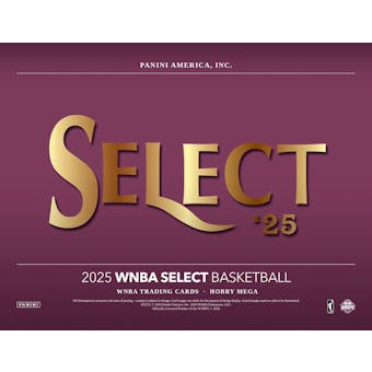 25selectwnba_hobbymega-1 2025 Panini Select WNBA Basketball Mega Hobby 20-Box Case (Presell)