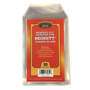 CARDBOARDGOLDPERFECTFITSLEEVESFORBGSSLABS_50CT Cardboard Gold Perfect Fit Sleeves for BGS Slabs (50ct)