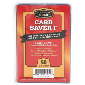 CardboardGoldCardSaver1Semi-RigidHolders_50CT Cardboard Gold Card Saver 1 Semi-Rigid Holders (50ct)
