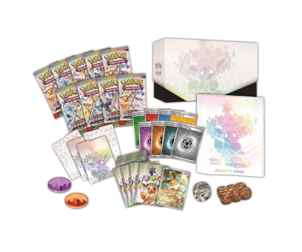 PokemonScarlet_VioletPrismaticEvolutionsEliteTrainerBox2 Pokemon Scarlet & Violet Prismatic Evolutions Elite Trainer Box