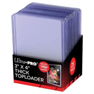 ULTRAPRO100PTTHICKTOPLOADERS_25CT Ultra Pro 3x4 Thick 100pt Toploaders (25ct)