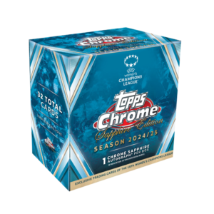 resizingforshopify-2026-01-12T114820.182 2024/25 Topps Chrome Sapphire UEFA Women's Champions League Soccer Hobby Box